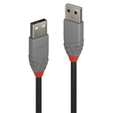 LINDY kábel usb 2.0 a - a, m/m 3m, fekete 36694 kábel és adapter