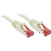 LINDY RJ45 Hálózat Csatlakozókábel CAT 6 S/FTP 10.00 m Szürke Védővel LINDY (47708)