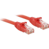 LINDY RJ45 Hálózat Csatlakozókábel CAT 6 U/UTP 30.00 cm Piros Védővel LINDY (48030)