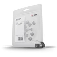 LINDY RJ45 Portblokkoló (kulcs nélkül) Fekete - 20db kábel és adapter