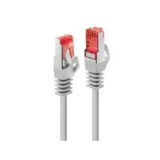LINDY S/FTP CAT6e Patch kábel 5m -Szürke kábel és adapter