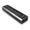 LINDY USB Hub Lindy USB 3.0 10-port with ON/OFF (43370)
