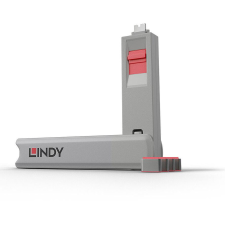 LINDY USB Typ C Port Schloss rot (40425) laptop kellék
