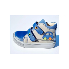Linea 21-25 LINEA cipő fiúknak - kék-szürke, autós