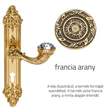 Linea Cali Brilliant Diamond francia arany Pajzsos kilincsgarnitúra 1527 PL OF zár és alkatrészei