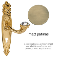 Linea Cali Brilliant Diamond matt patinás Pajzsos kilincsgarnitúra 1528 PL PM zár és alkatrészei