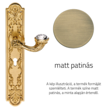 Linea Cali Brilliant Diamond matt patinás Pajzsos kilincsgarnitúra 1529 PL PM zár és alkatrészei