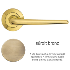 Linea Cali Brixia súrolt bronz körrozettás kilincsgarnitúra 760 RB 102 OG zár és alkatrészei