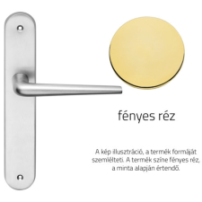 Linea Cali Brixia Zincral fényes réz Pajzsos kilincsgarnitúra 479 PL OL zár és alkatrészei