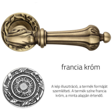 Linea Cali Charme francia króm körrozettás kilincsgarnitúra 1590 RB 113 NF zár és alkatrészei