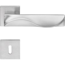 Linea Cali Duna matt króm lapos négyzetrozettás kilincsgarnitúra 1410 024 CS zár és alkatrészei