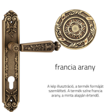 Linea Cali Epoca francia arany Pajzsos kilincsgarnitúra 1210 PL OF zár és alkatrészei
