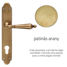 Linea Cali Florenzia patinás arany kilincsgarnitúra Pajzsos 1460 PL VB zár és alkatrészei