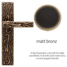 Linea Cali Frida matt bronz Pajzsos kilincsgarnitúra 1700 PL BM zár és alkatrészei