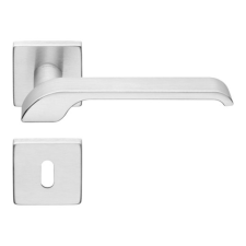 Linea Cali Turbo Zincral matt króm négyzetrozettás kilincsgarnitúra 470 RO 088 CS zár és alkatrészei