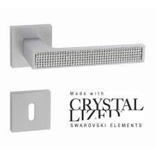 Linea Cali Zen Mesh matt króm négyzetrozettás kilincsgarnitúra 1157 RB 019 CS zár és alkatrészei