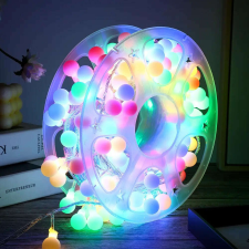 Lineáris világítótest Rola, 20m, 120 LED, fekete kábellel, többszínű LED-es lámpa karácsonyfa izzósor