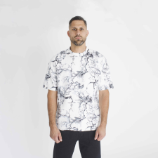 Lined Patterned Oversized T-Shirt - mintás póló - Méret: XL férfi póló