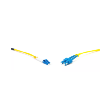 LinkEasy FPC-LCU-SCU-SM-0.5M-D optikai patch kábel SC/UPC - LC/UPC Duplex 0.5m - Sárga kábel és adapter
