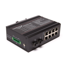 LinkEasy ISW-208-PWR Ipari Gigabit PoE Switch (ISW-208-PWR) hub és switch