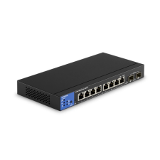 Linksys SMB LGS310MPC 8port POE+ GbE LAN +2 SFP Port Smart menedzselhető asztali Switch hub és switch