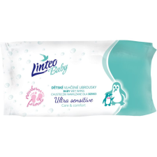LINTEO Baby Ultra Sensitive finom nedves törlőkendők gyermekeknek 64 db törlőkendő