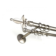  Linz nikkel-matt 2 rudas fém karnis szett - 25 mm karnis, függönyrúd