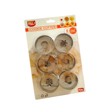  Linzer kiszúró készlet, alma, csillag, legyező mintákkal sütés és főzés