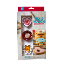  Linzer kiszúró készlet variálható, 6 részes sütés és főzés