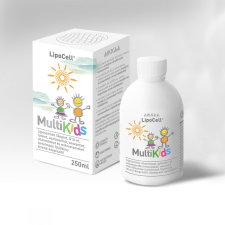  Lipocell multikids folyékony étrend-kiegészítő őszibarack ízesítéssel 250 ml vitamin és táplálékkiegészítő