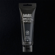 Liquitex Basics akrilfesték, 118 ml - 244, ivory black akrilfesték