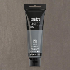 Liquitex Basics akrilfesték, 118 ml - 599, gray neutral value 5 akrilfesték