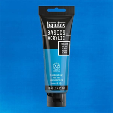 Liquitex Basics akrilfesték, 118 ml - 984, fluorescent blue akrilfesték