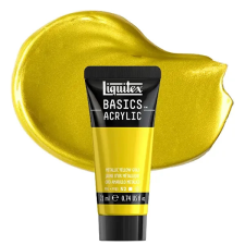 Liquitex Basics akrilfesték, 22 ml - 343, metallic yellow gold akrilfesték