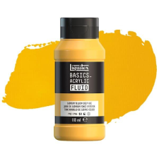 Liquitex Basics Fluid akrilfesték, 118 ml - 163, cadmium yellow deep hue akrilfesték