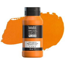 Liquitex Basics Fluid akrilfesték, 118 ml - 720, cadmium orange hue akrilfesték