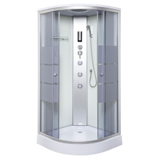  Lisa 90 White íves hidromasszázs zuhanykabin kád, zuhanykabin