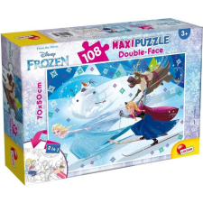 Lisciani Kétoldalas maxi puzzle 108 Frozen puzzle, kirakós