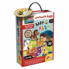 Lisciani Montessori baby készségfejlesztő játék - farm puzzle, kirakós