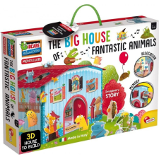 Lisciani Montessori Fantasztikus állatok háza 44 elem puzzle, kirakós