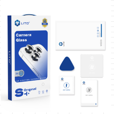 Lito Apple iPhone 13 Pro/13 Pro Max Lito S+ original AR 3D Fém Kamera Védő Üvegfólia - Kék mobiltelefon kellék