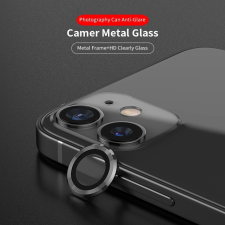 Lito Apple iPhone 14/14 Plus Lito S+ 3D Fém Kamera Védő Üvegfólia - Fekete mobiltelefon kellék