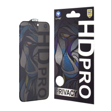 Lito Fólia iPhone 15 Pro készülékhez - Lito HD Pro Privacy - Fekete mobiltelefon kellék