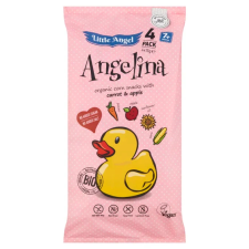  Little Angel Angelina Bio Kukorica snack, répával és almával, 4x15 g reform élelmiszer