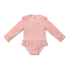  Little Dutch hosszú ujjú fürdőruha Sunny Flowers Blush - 86/92 gyerek fürdőruha