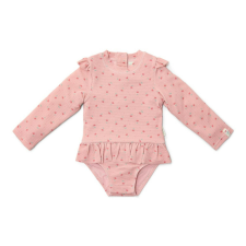  Little Dutch hosszú ujjú fürdőruha Sunny Flowers Blush - 98/104 gyerek fürdőruha