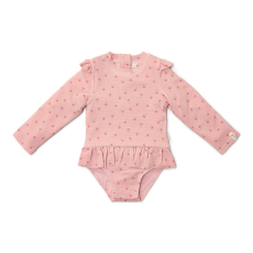  Little Dutch hosszú ujjú fürdőruha Sunny Flowers Blush - 98/104
