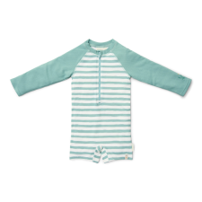 Little Dutch Little Dutch hosszú ujjú úszóoverál Stripes Surf Blue - 98/104 gyerek fürdőruha