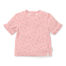 Little Dutch Little Dutch rövid ujjú úszó póló Sunny Flowers Blush - 98/104