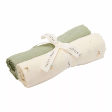 Little Dutch muszlin textilpelenka 70x70 cm 2 db Forest Treasures & Sage mosható pelenka